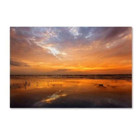 Mike Jones Photo 'Port Aransas Campground Sunrise' Canvas Art,22x32